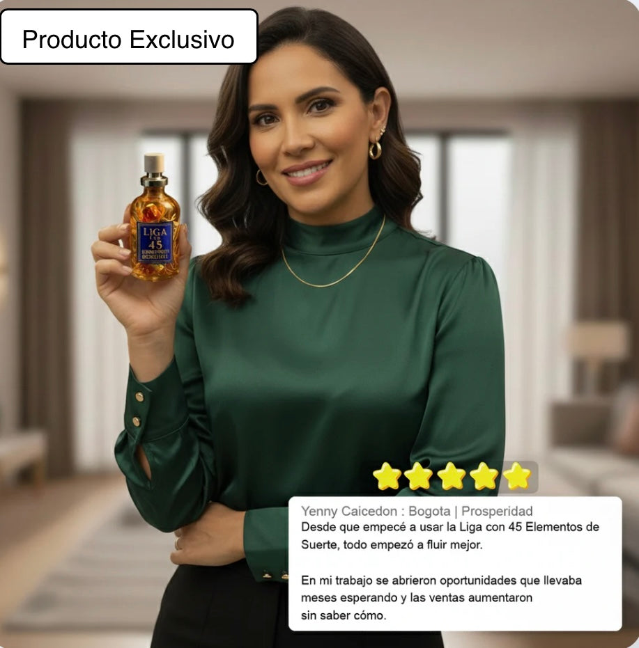 PERFUME LIGA 45 ELEMENTOS SUERTE 🧿 ENVÍO GRATIS