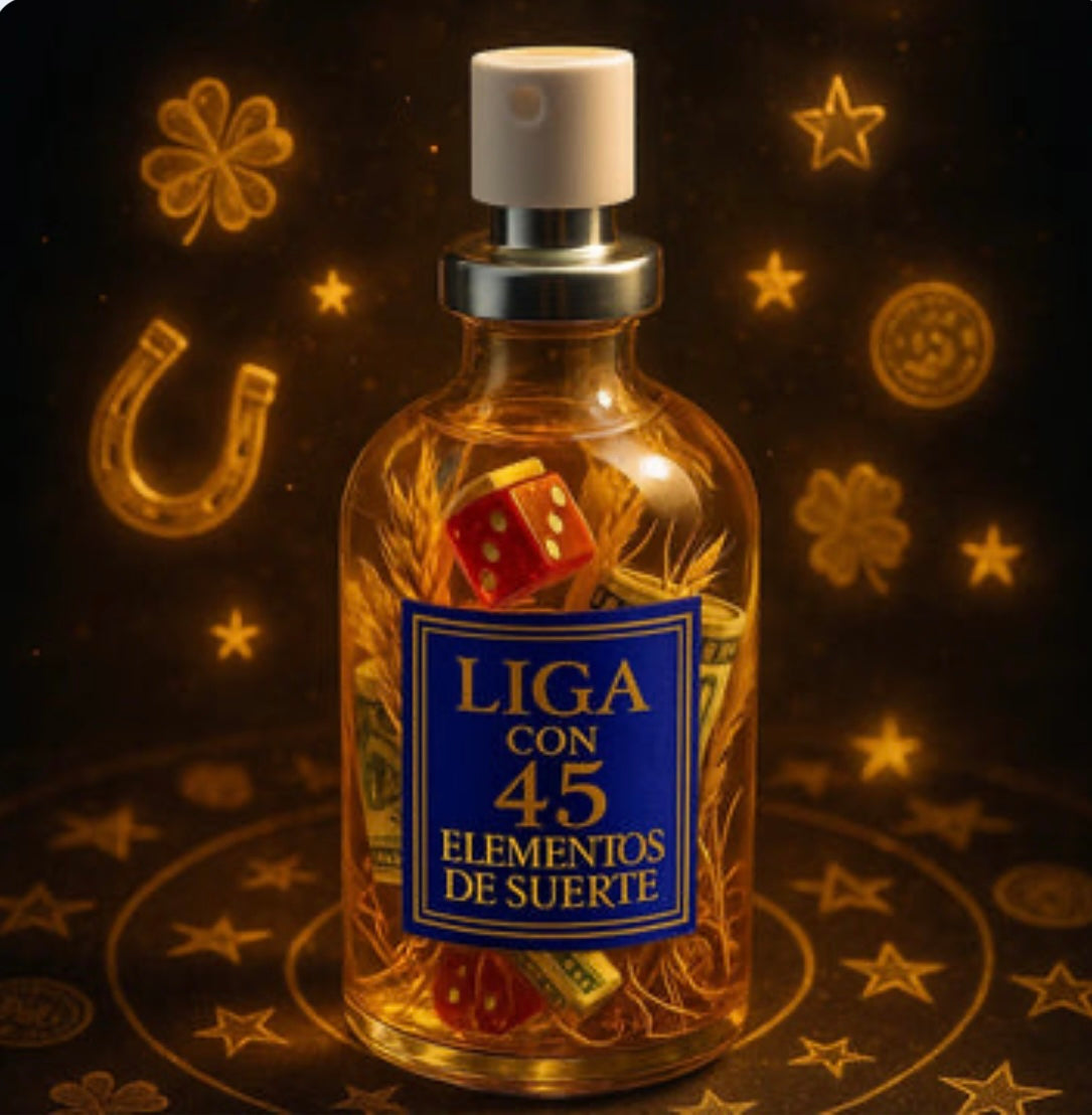 PERFUME LIGA 45 ELEMENTOS SUERTE 🧿 ENVÍO GRATIS