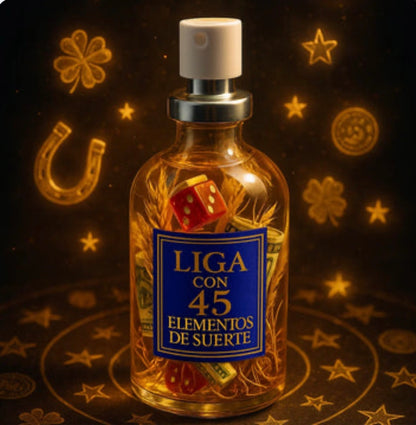 PERFUME LIGA 45 ELEMENTOS SUERTE 🧿 ENVÍO GRATIS