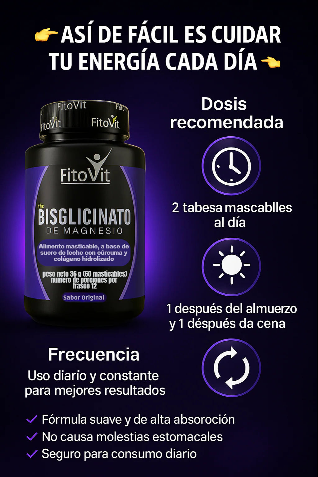 CÁPSULAS BLISGICINATO DE MAGNESIO 💪 ENVÍO GRATIS
